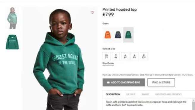 anuncio racista h&m