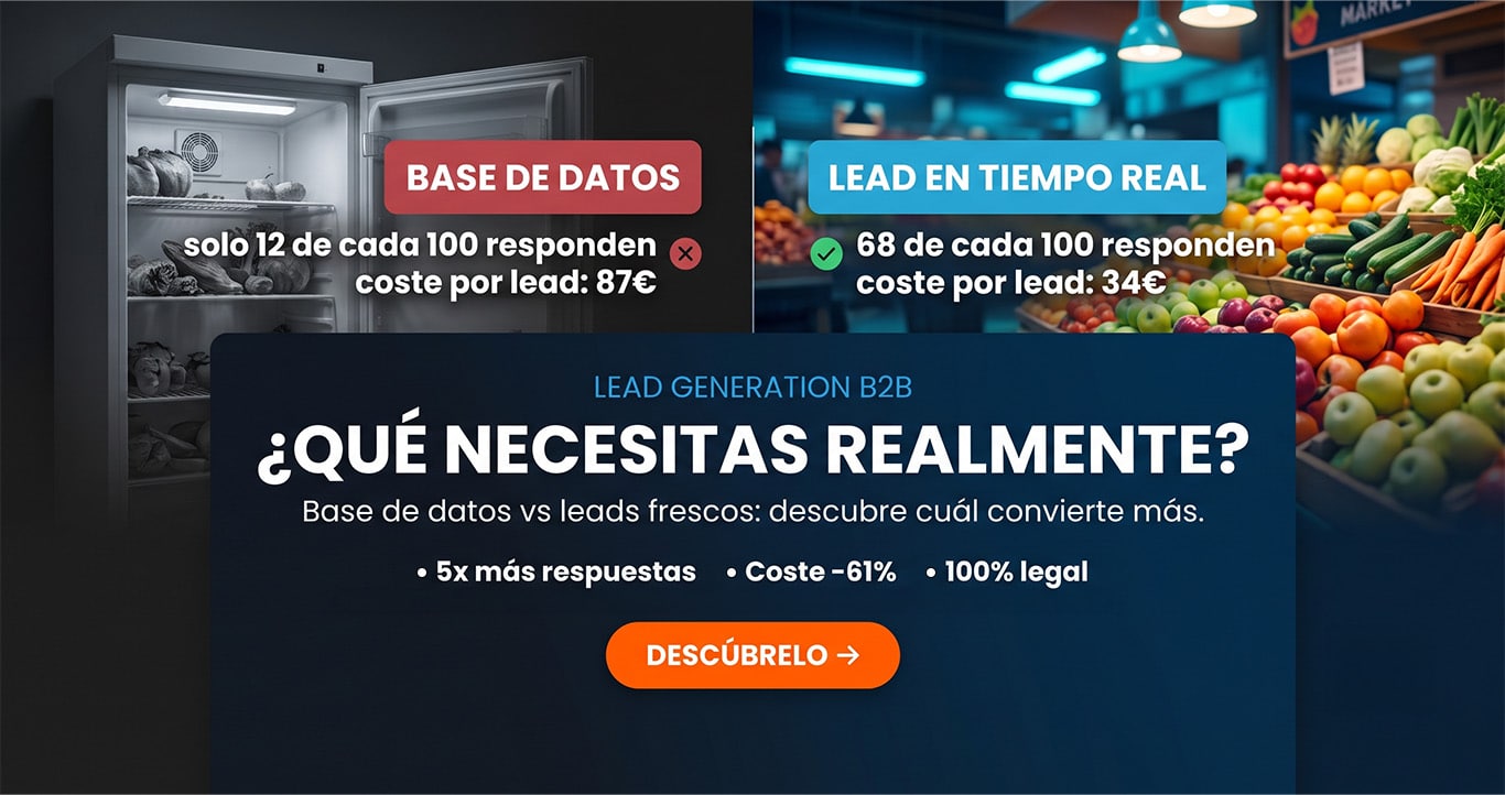 base datos vs lead generation coregistros