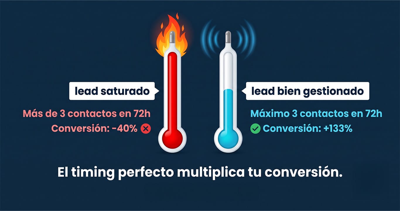 temperatura leads gestion eficiente coregistros