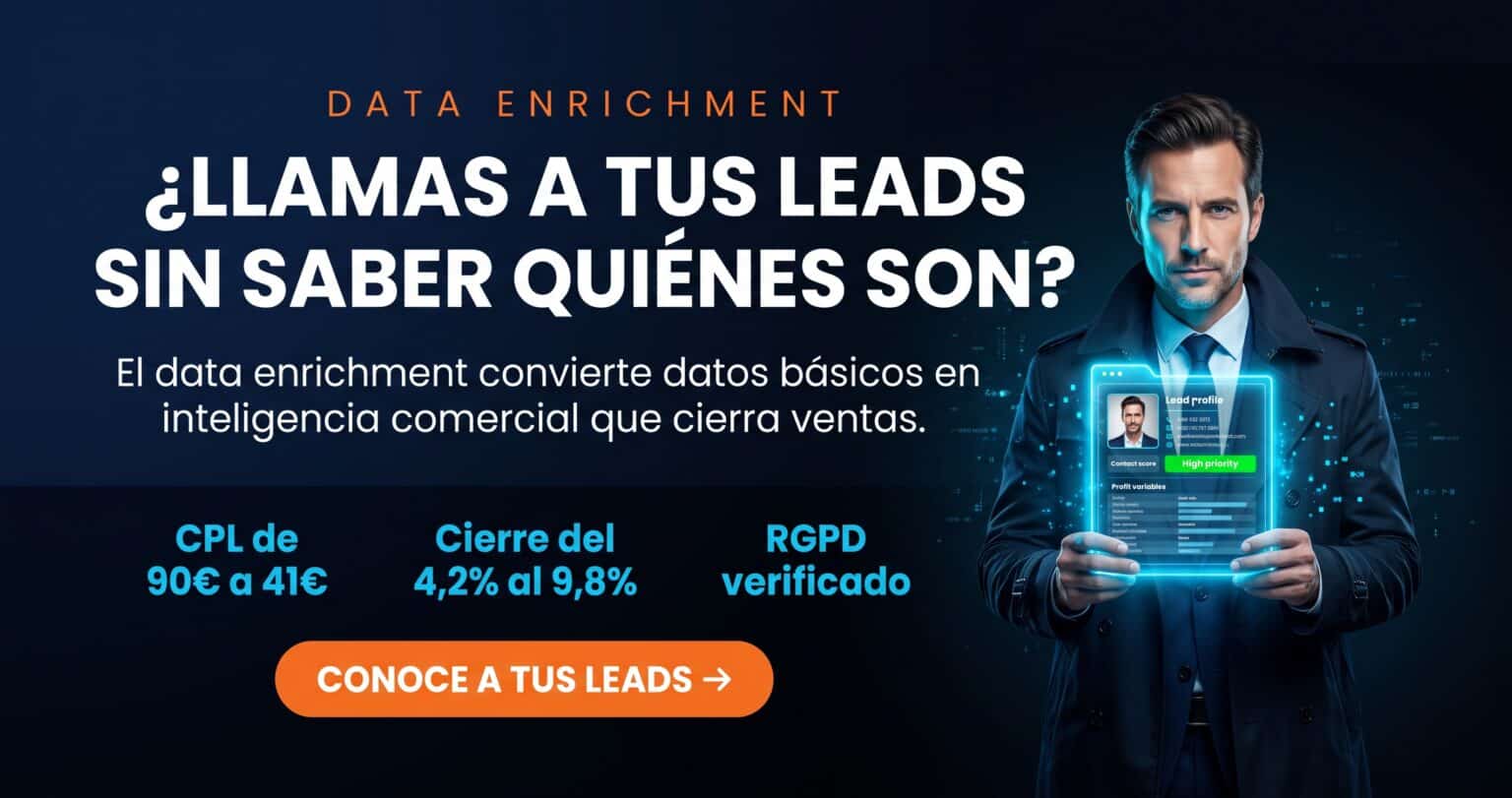 data enrichment enriquecer leads vender mas coregistros